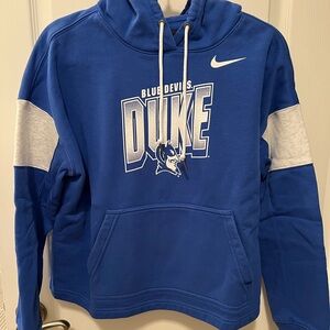 Nike Blue and Gray Sweatshirt Hoodie